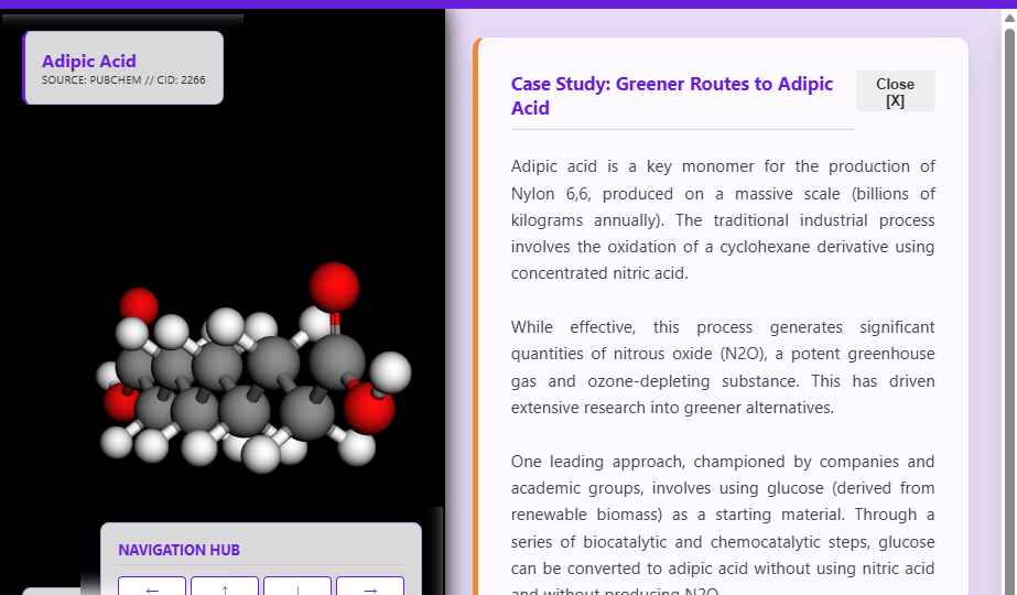 Preview of the 3D molecule viewer