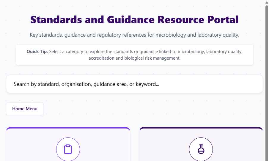 Preview of the Standards and Guidance Portal